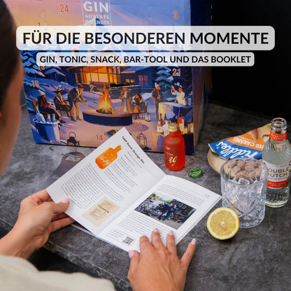 Gin Adventskalender 2026 - mit Gin, Tonic, Snacks & Mehr