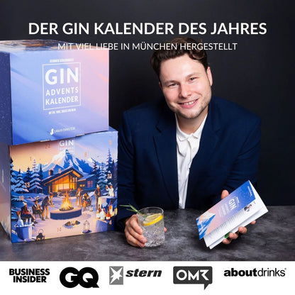Gin Adventskalender 2026 - mit Gin, Tonic, Snacks & Mehr